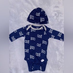 Long sleeve and beanie matching set